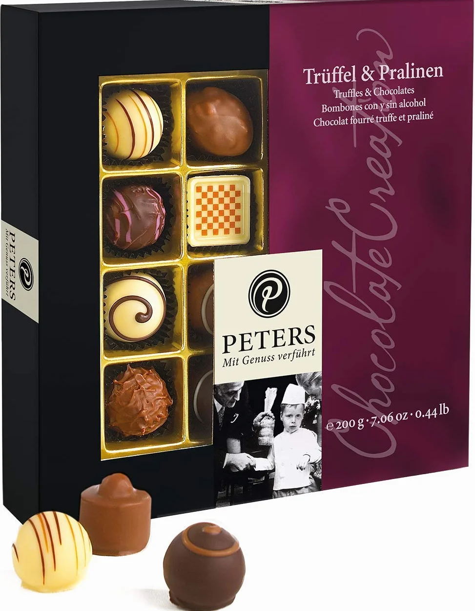 Peters Trüffel & Praliny 200 g pudełko na pralinki