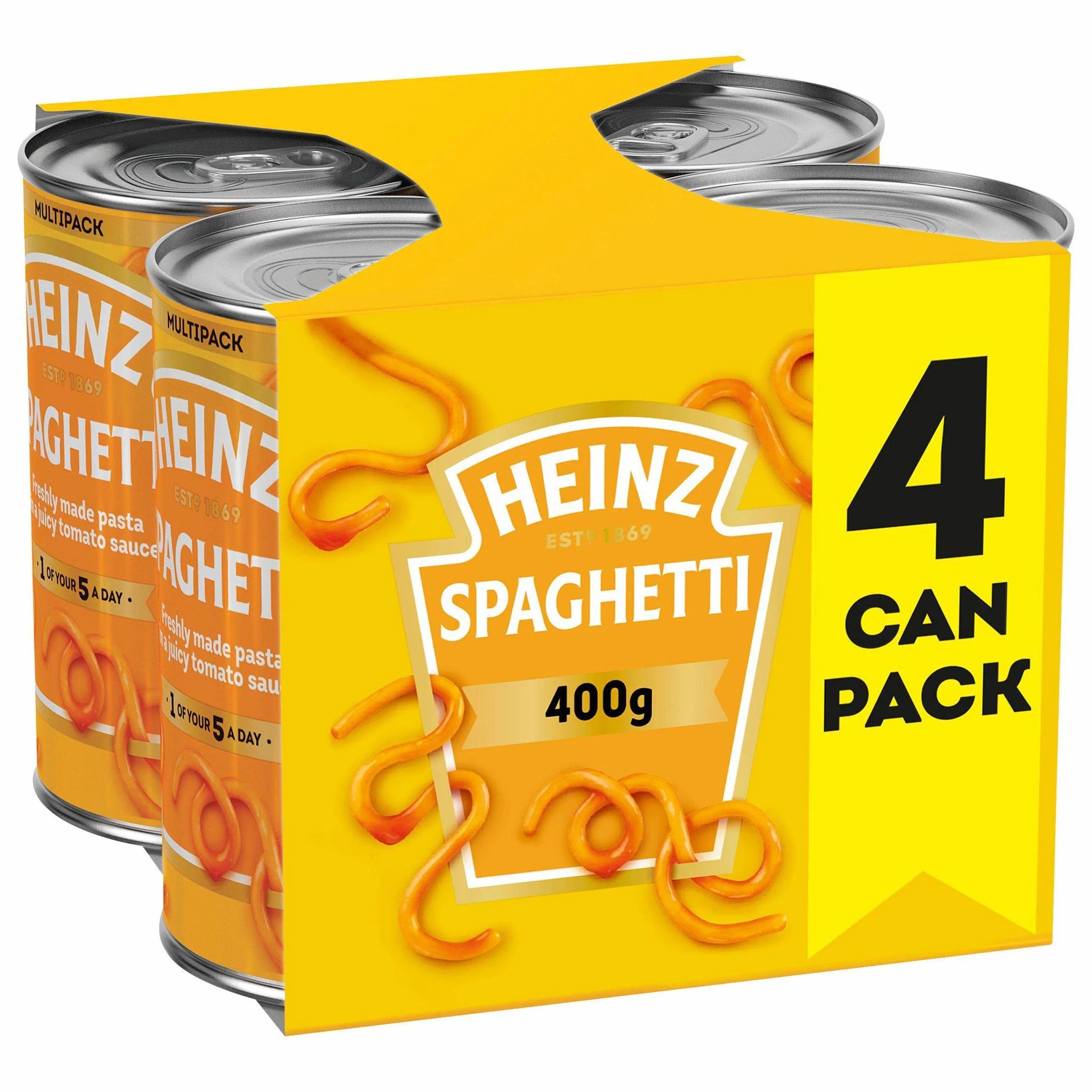 Heinz Spaghetti w sosie pomidorowym 4 x 400 g