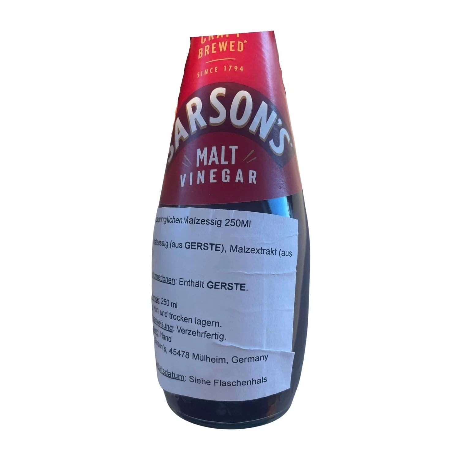 Sarson´s Malt Vinegar butelka szklana 2 x 250 ml