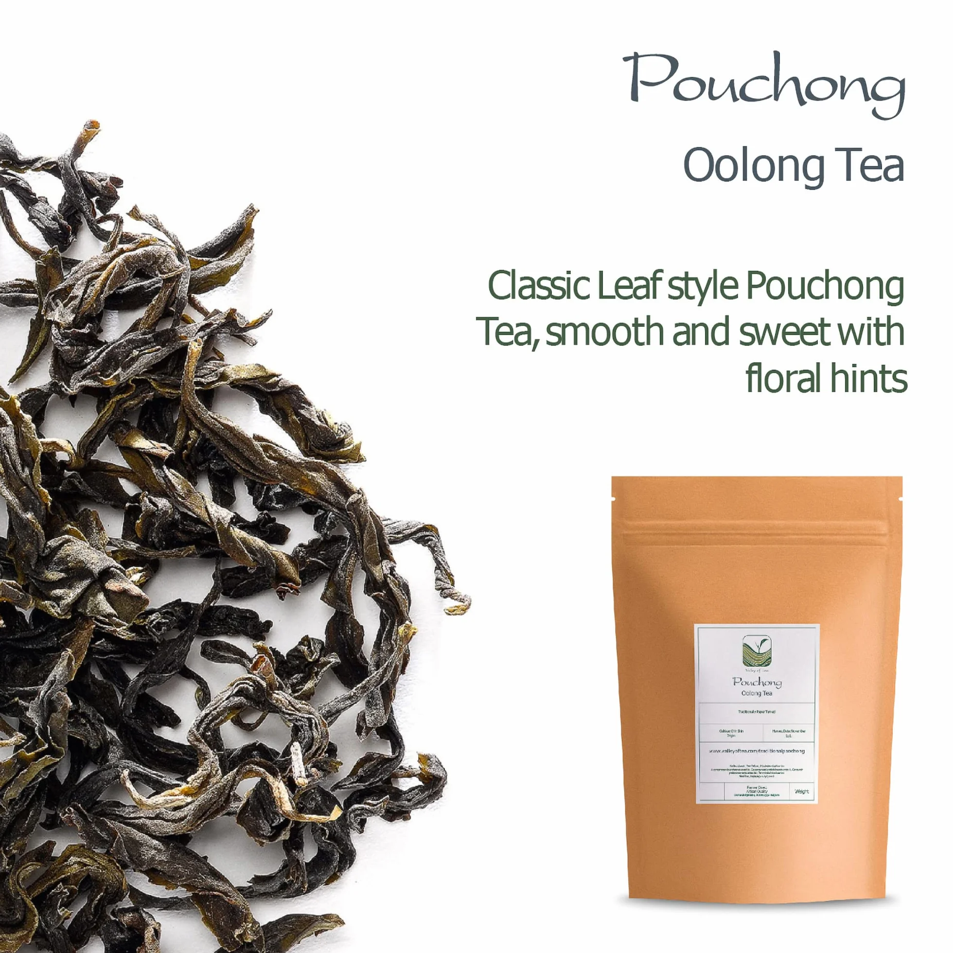 Wen Shan Pouchong Oolong Tea - Bao Zhong Traditional Tea Taiwan - Rich Floral Taiwanese Oolong Baozong - Pao Chong From Wenshang 50g