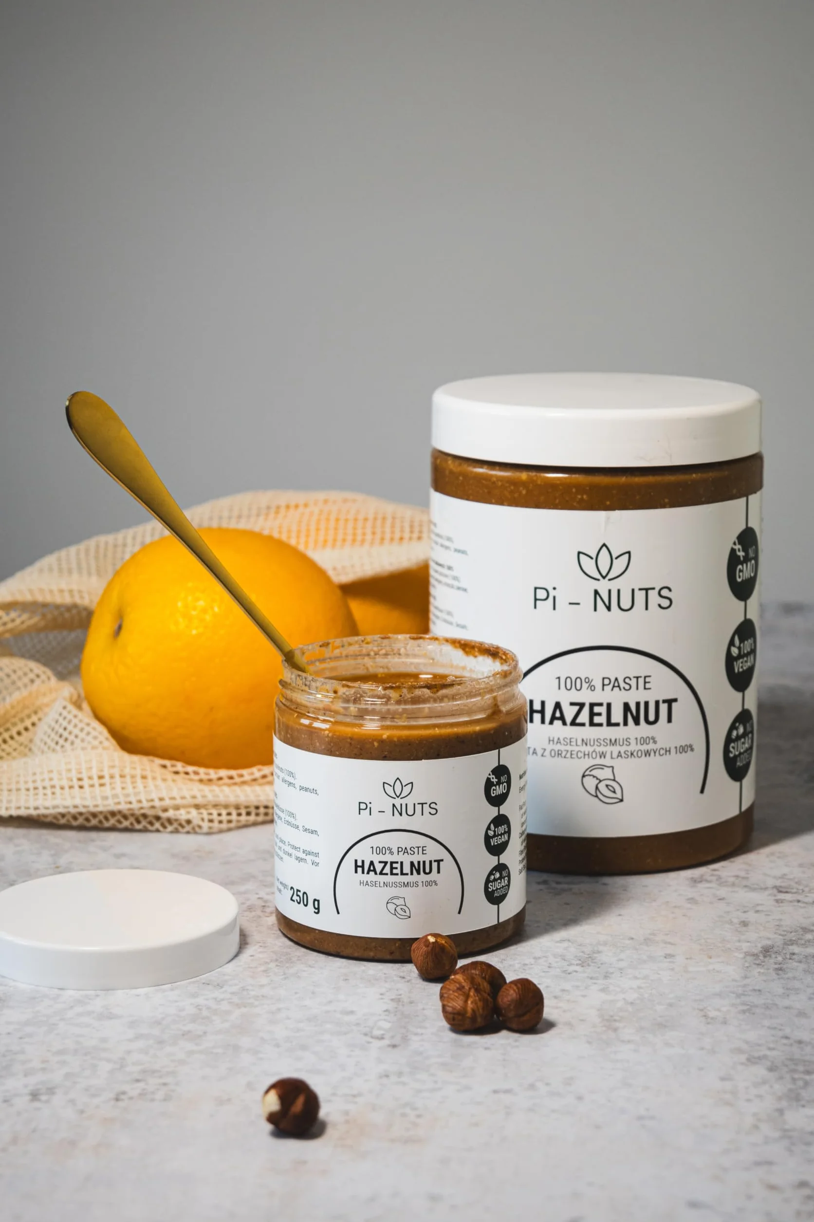 Pi-nuts Pasta z orzechów laskowych 100% 250g