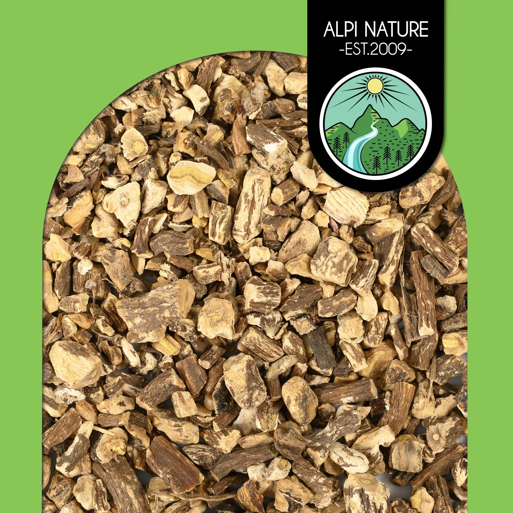 Alpi Nature Herbata z Korzenia Mniszka 250g, Suszone i Cięte Kawałki Korzenia Mniszka, Herbata Liściasta