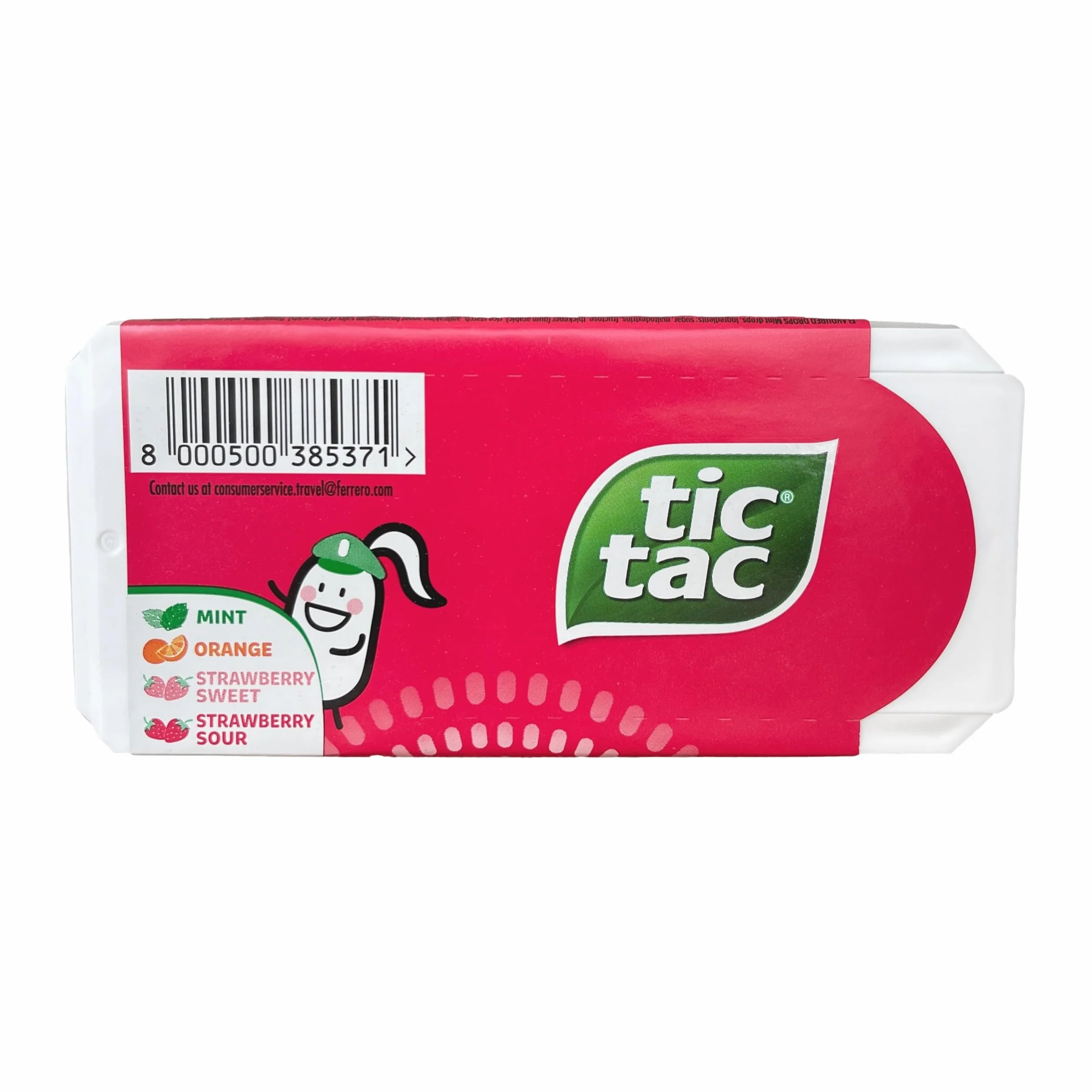 Tic Tac Travels Strawberry cukierki owocowe 60szt
