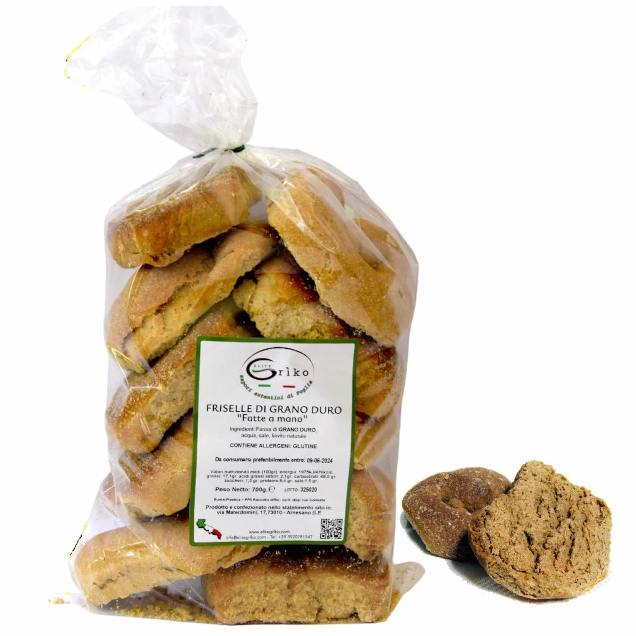 Friselle Artigianali di Grano Duro, 700gr, Prodotti Tipici Pugliesi, Prodotti da forno