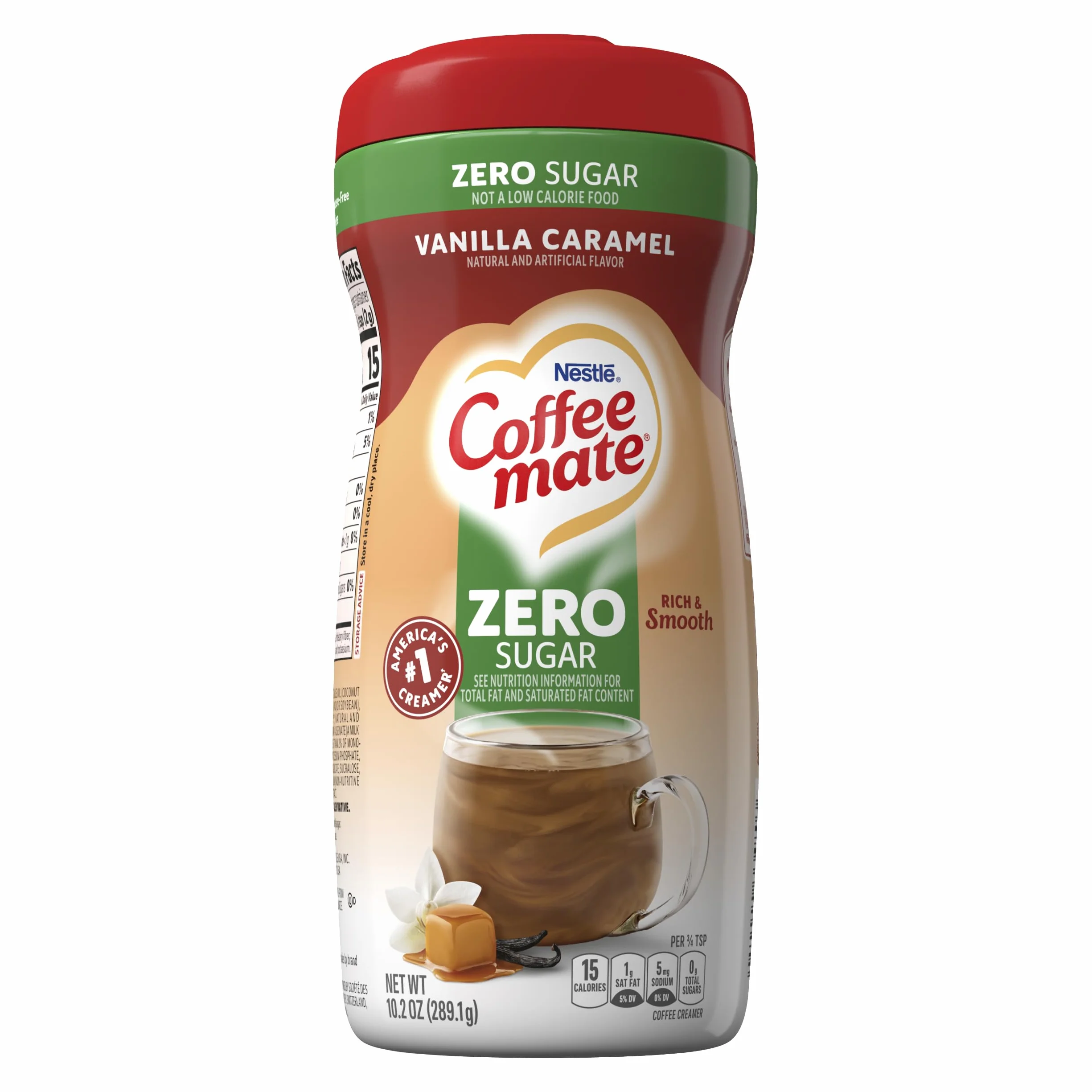 Nestle Coffee-Mate Vanilla Caramel Sugar Free, 1 opakowanie (1 x opakowanie 289 g)