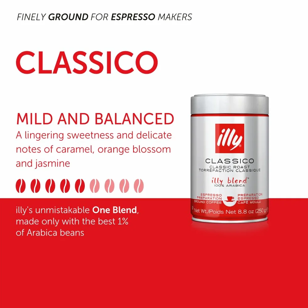 Illy Kawa Mielona, Classico, 125 g