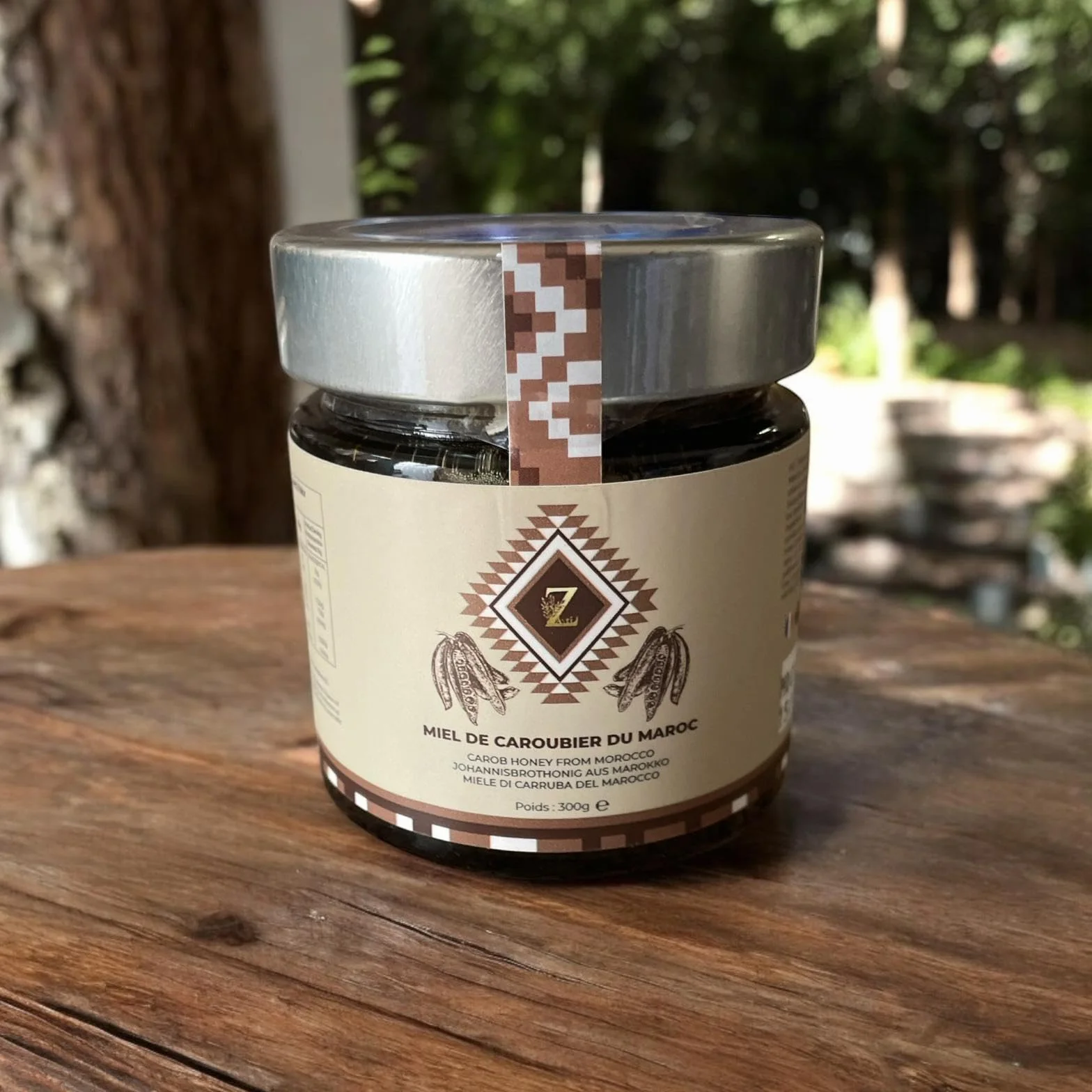 Miód Caroubier z Maroka 300g naturalny z regionu Souss Massa Draa