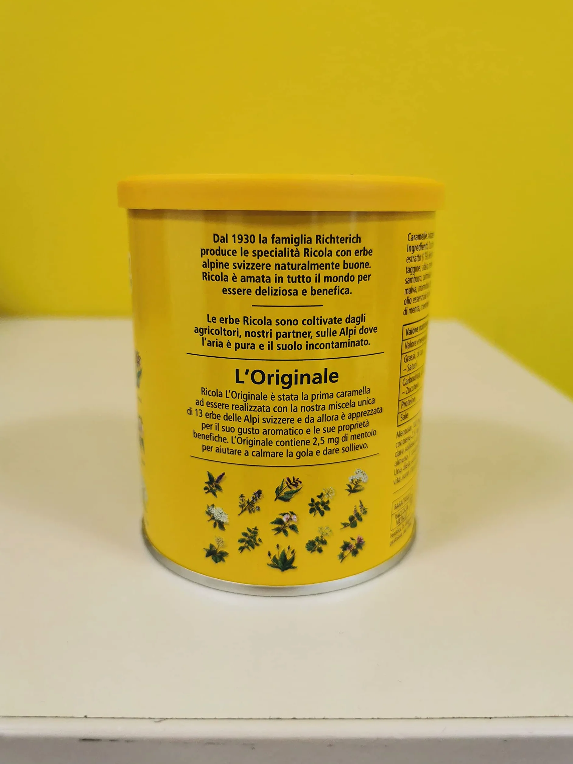 Ricola Szwajcarski cukier ziołowy, 250 g