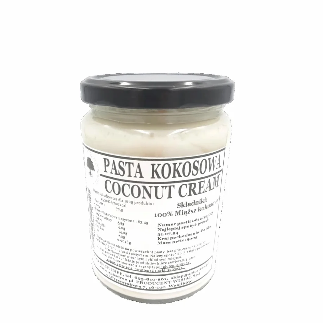 Spice Tree Pasta kokosowa, mus kokosowy, 100% naturalna, 500g