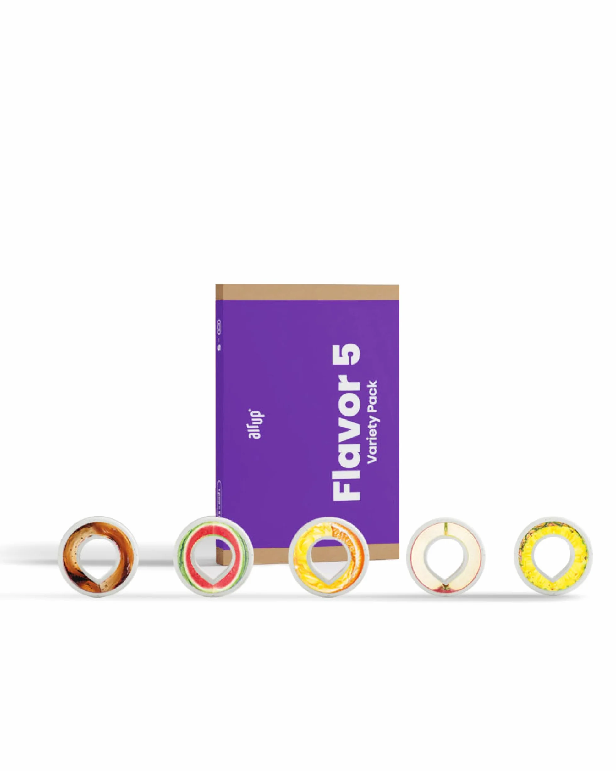 air up® Pods 5 smaków zestaw próbny Flavor 5 | Pods zapachowe na 25 litrów wody bez cukru: Kola, arbuz, Orangeade, jabłko, ananas