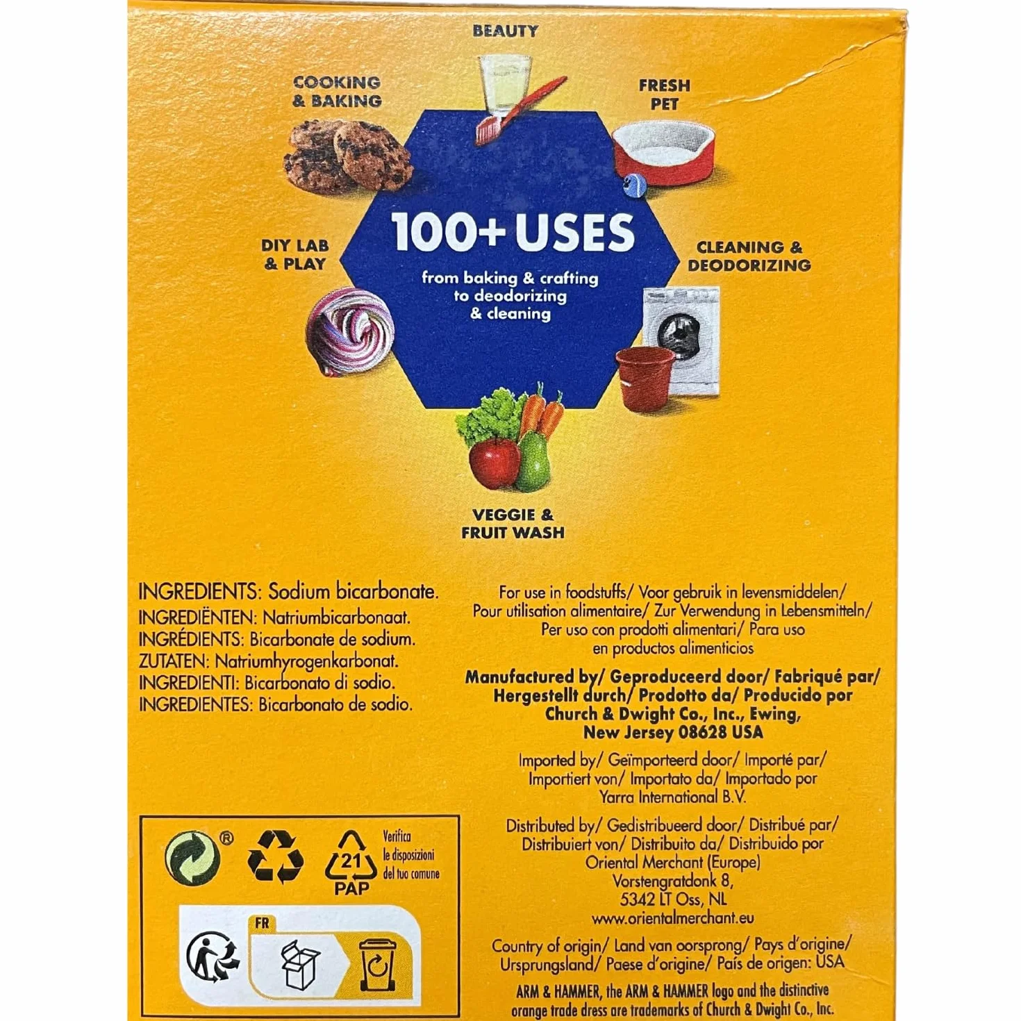 ARM & HAMMER Pieczona soda, czysta soda do pieczenia, America's #1 Trusted Baking Soda, 454 g