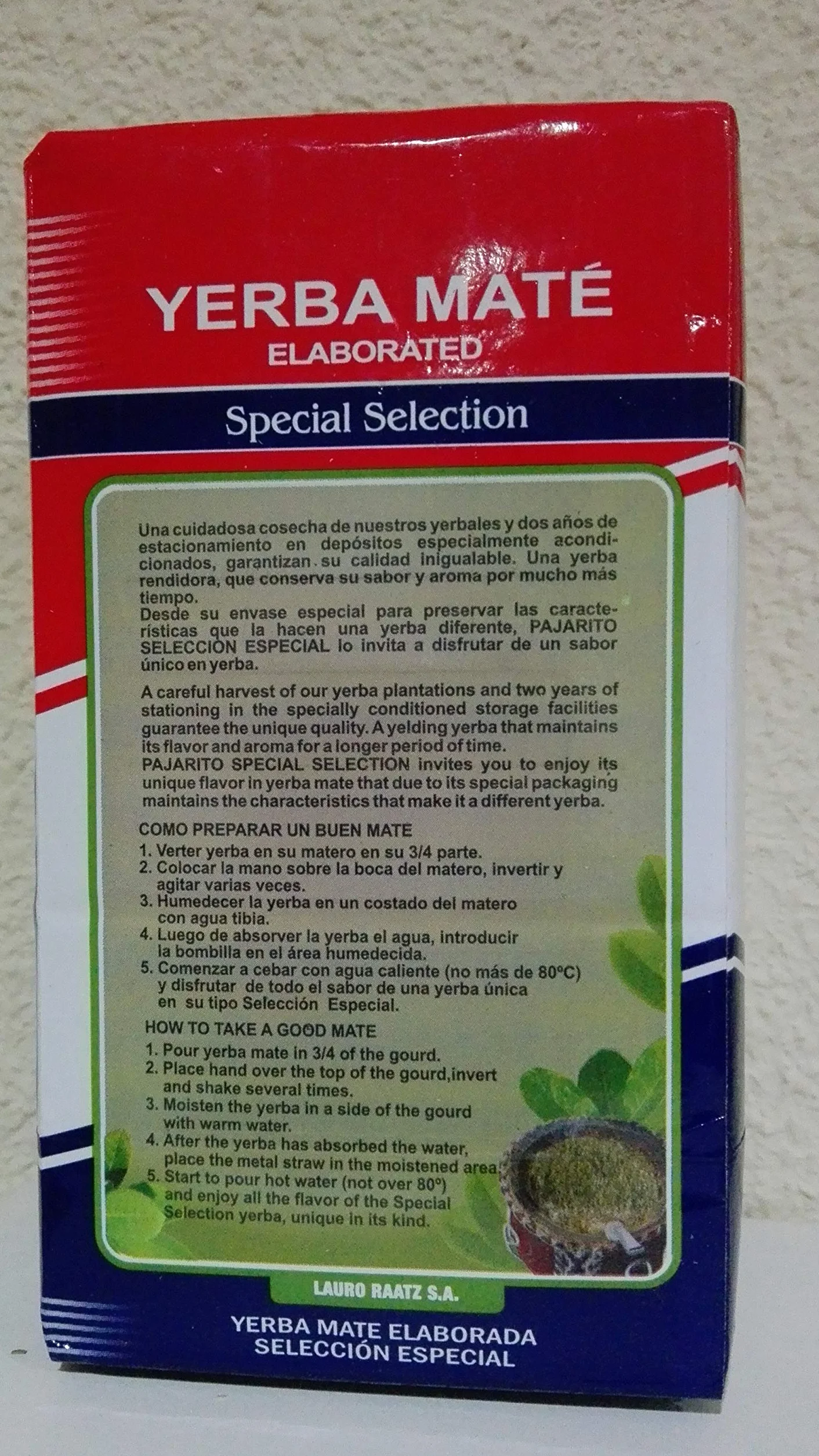 Yerba Mate Special Pajarito 500gr