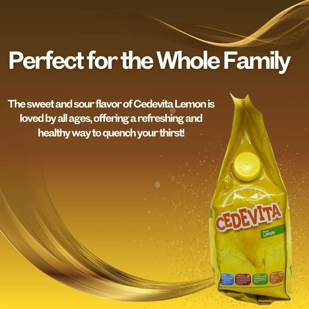 Cedevita napój instant o smaku cytrynowym - zawiera 9 witamin dodających energii ciału i duszy - rewitalizuje Cię owocowym proszkiem wzbogaconym witaminami - 900 g na 11,5 litra (cytryna)