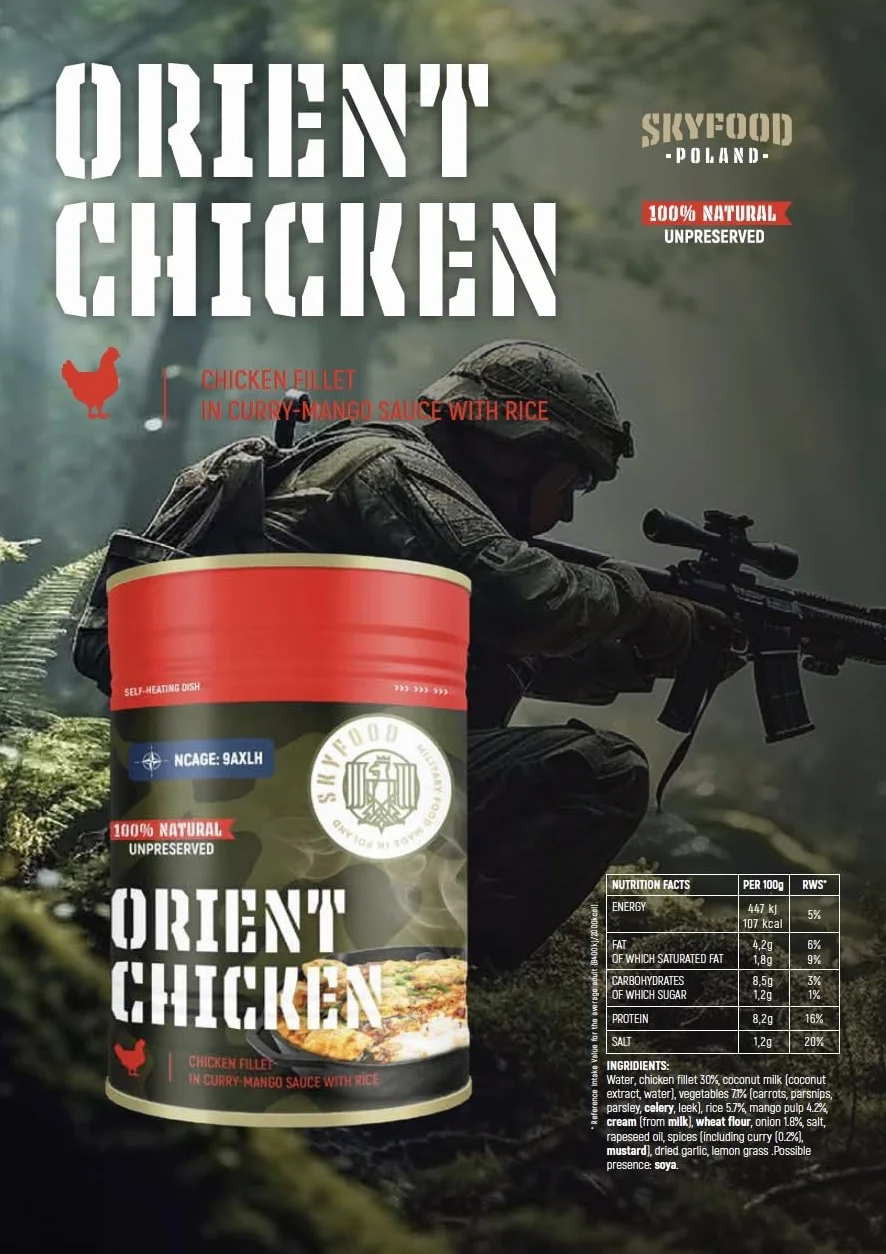 Skyfood: Orient Chicken, Self-Heating Dish