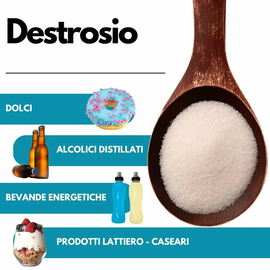 SaporePuro DEKSTROZA Monohydrat 1 kg - Idealny do deserów, lodów i sorbetów