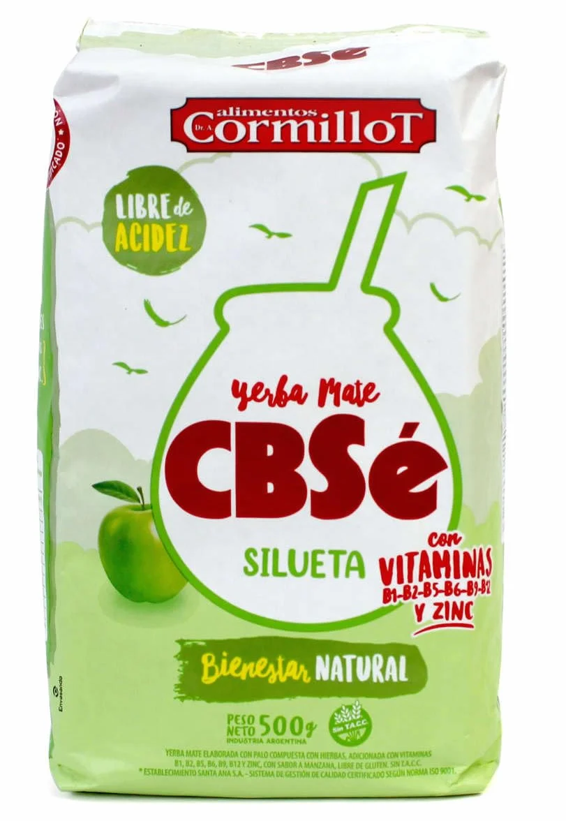 Cbsé- Yerba Mate- Sylwetka Dr Kormillot - wykonany z Poleo, Rosa Melsquet, Mint, Cedron i Bold - 500 g