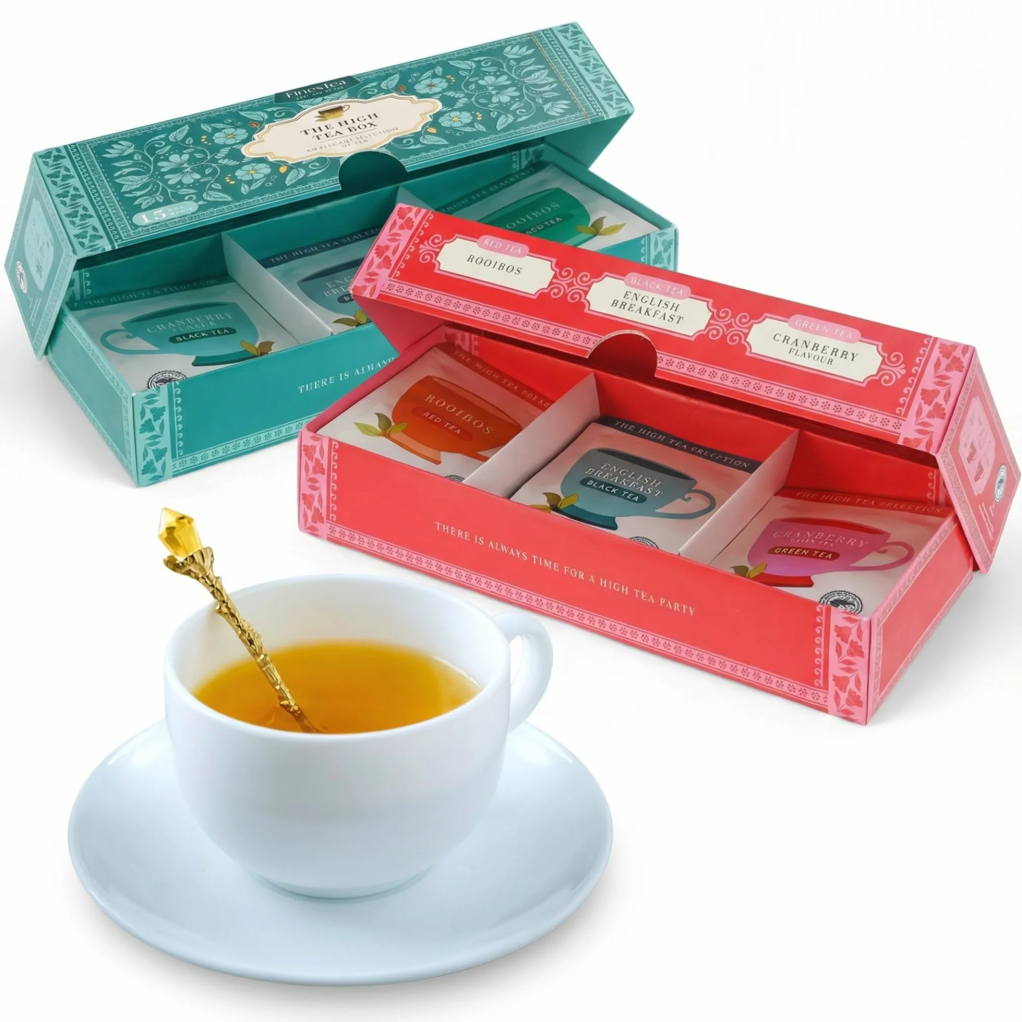 Herbata w pudełku prezentowym, kolekcja z wybraną czarną i zieloną herbatą, z wyborem najlepszych czarnych i zielonych herbat (12 x 2g = 24g, Sensation of Flavour)
