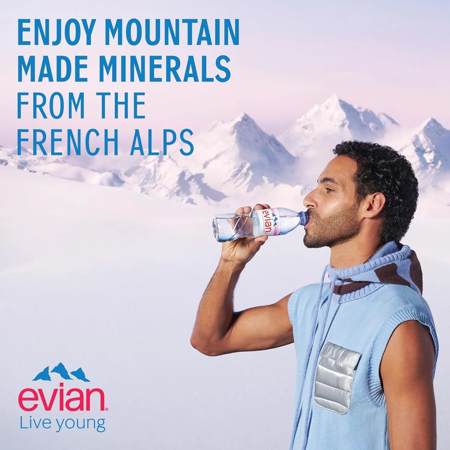 Evian Woda mineralna niegazowana 330 ml 24 sztuki