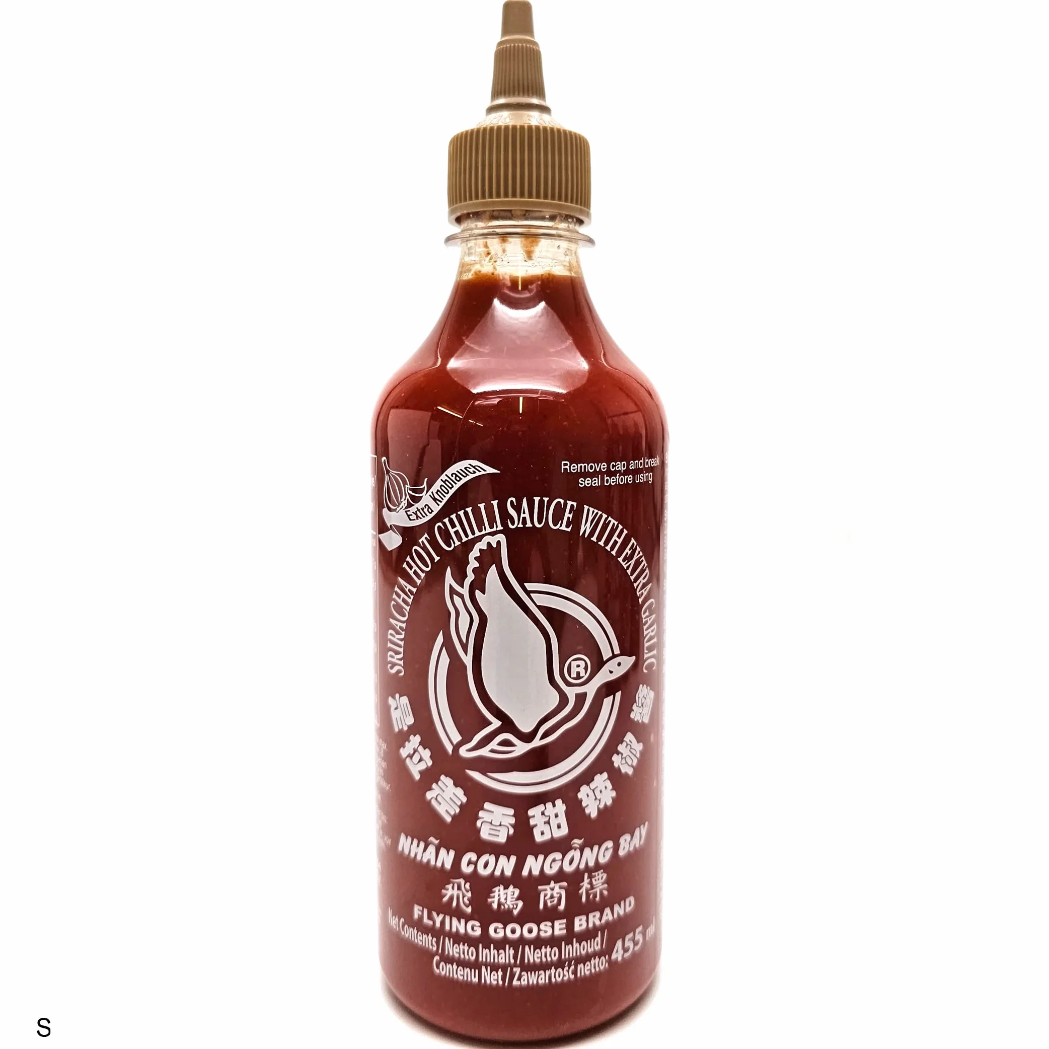 esnado Zestaw 6 sosów, Sriracha, Hot Chili, Flying Goose, 6 x 455 ml, sos chilli z zawieszką w kształcie smoka
