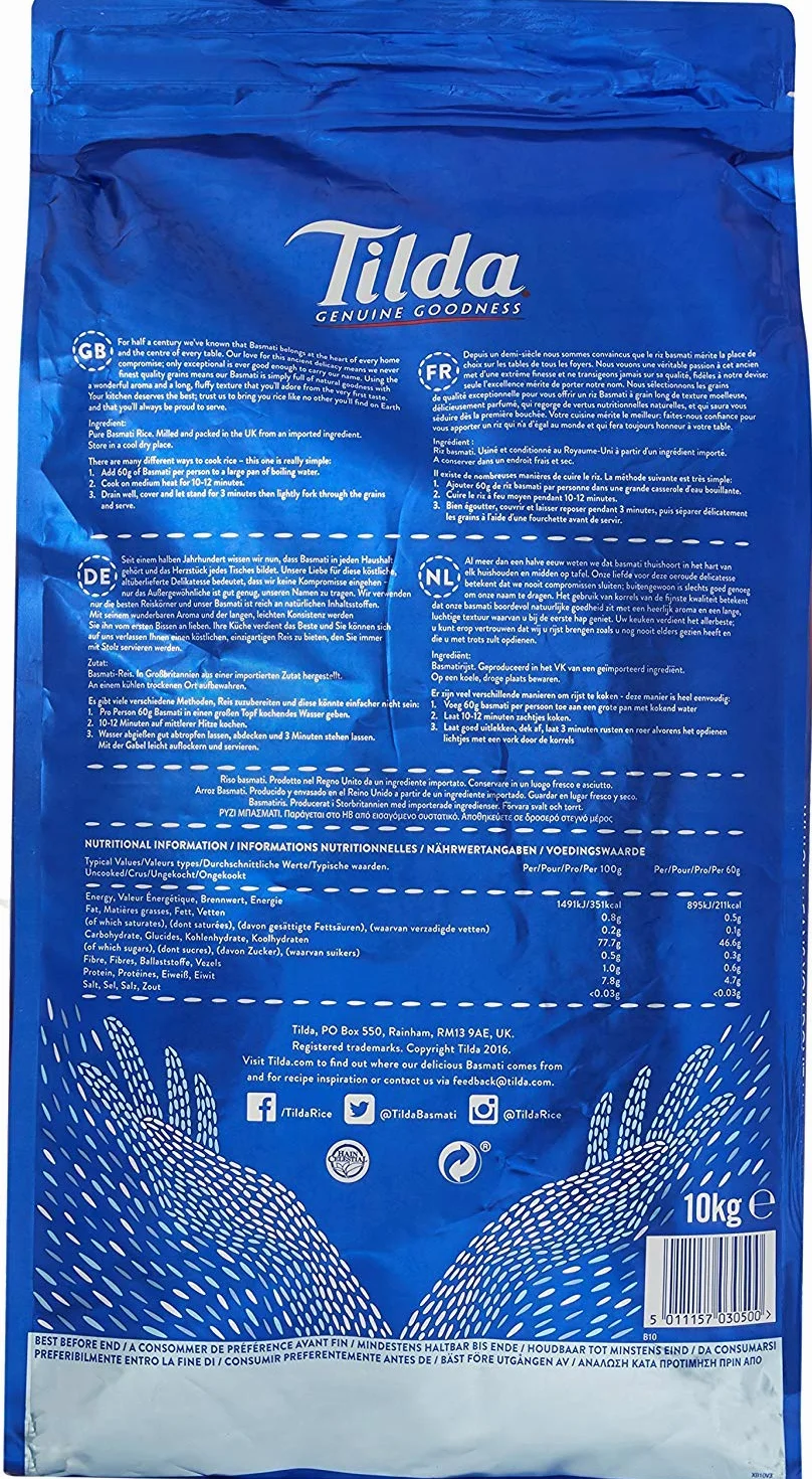 TILDA Ryż Basmati, 1 x 10 kg