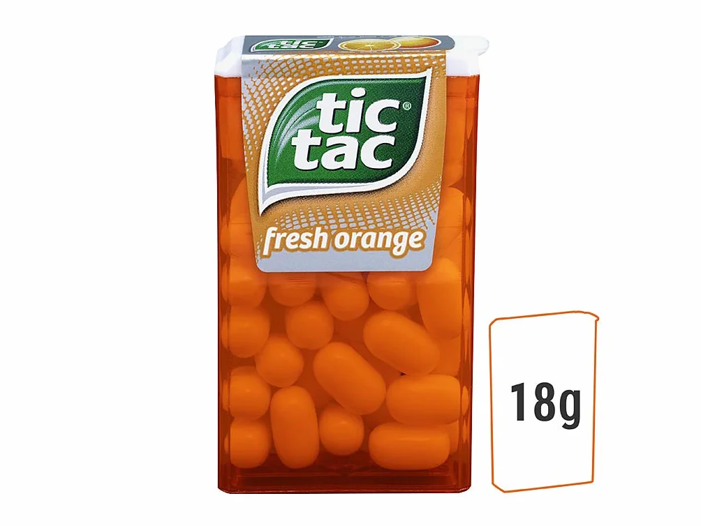 FERRERO Tic Tac Drażetki o smaku pomarańczowym 18 g