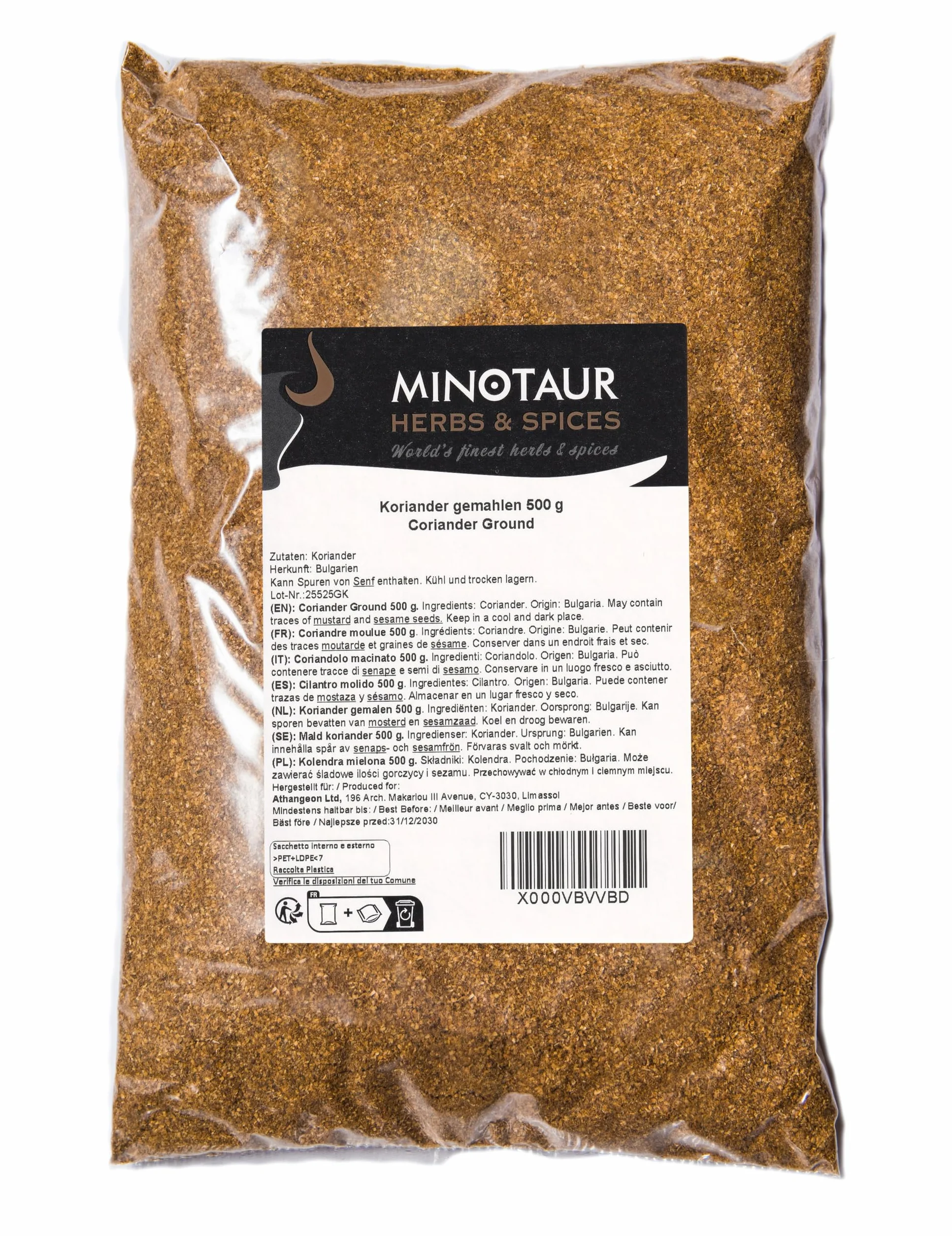 Minotaur Spices | Kolendra mielona | 2 X 500g (1 Kg) |