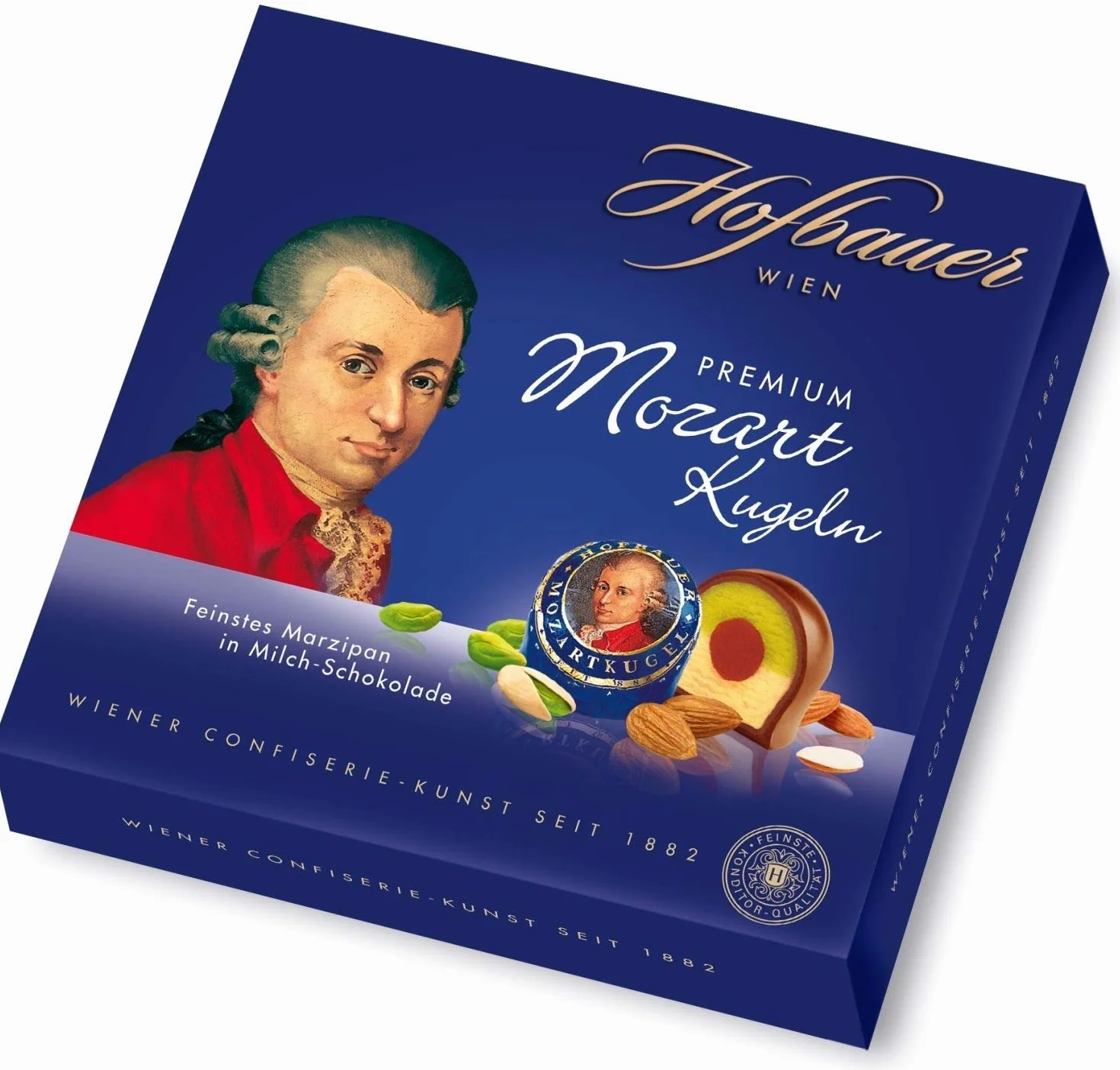 Hofbauer Kulki Mozarta w mlecznej czekoladzie 100 g