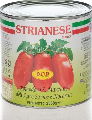 Pomidory do pizzy San Marzano DOP 2,5kg Strianese duża puszka 2500g