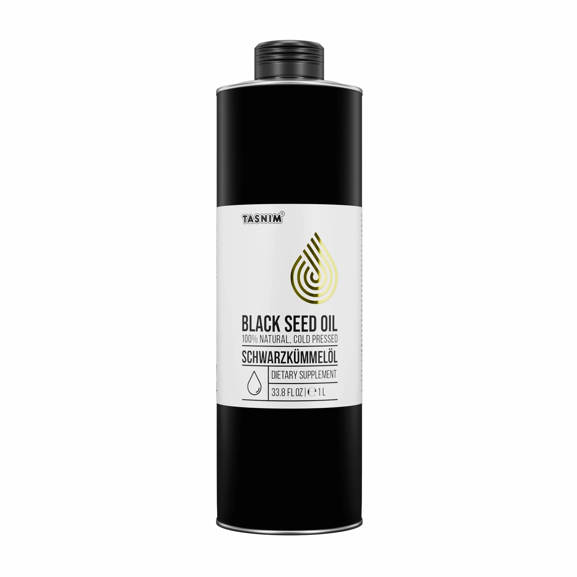 Olej z czarnuszki 1000 ml tłoczony na zimno z etiopskich nasion Tasnim