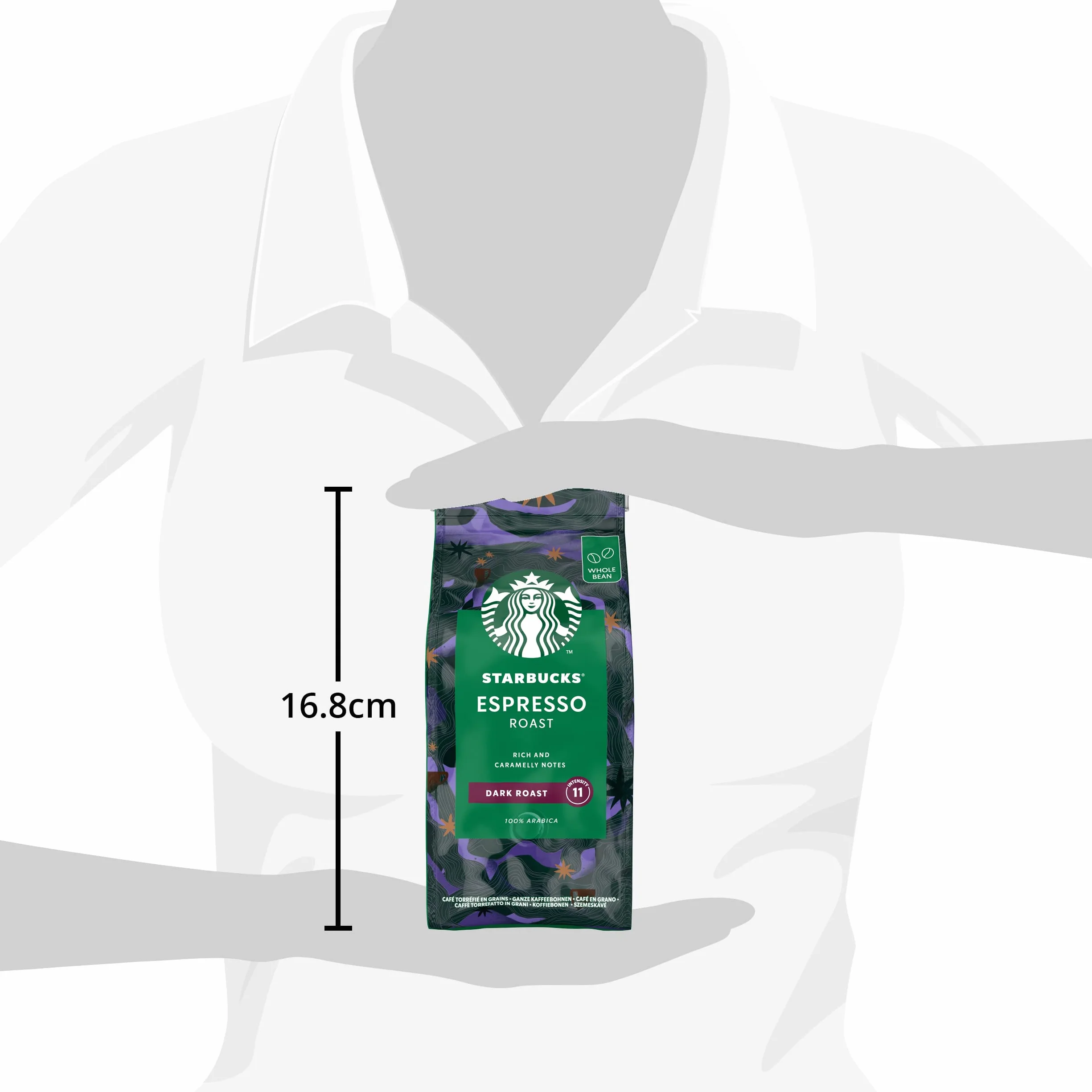 STARBUCKS Espresso Roast Kawa Ziarnista 200g Zestaw 6 sztuk