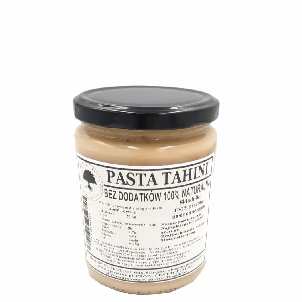 Spice Tree Pasta TAHINI pasta sezamowa, 100% naturalna 500g