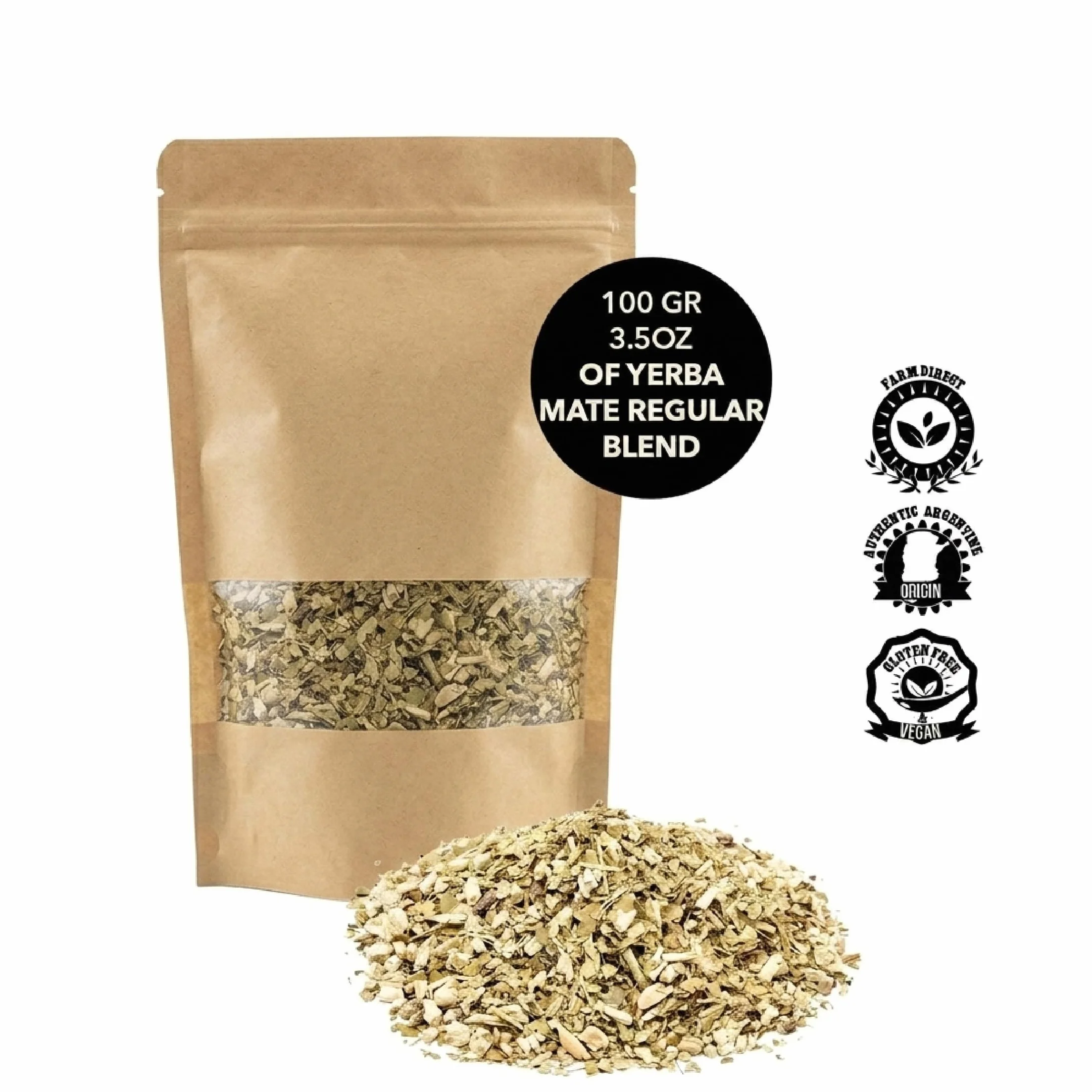 BALIBETOV Yerba Mate zestaw 2 tykwy 2 bombille 1 szczotka do czyszczenia 100 g luźny liść ciemnobrązowy