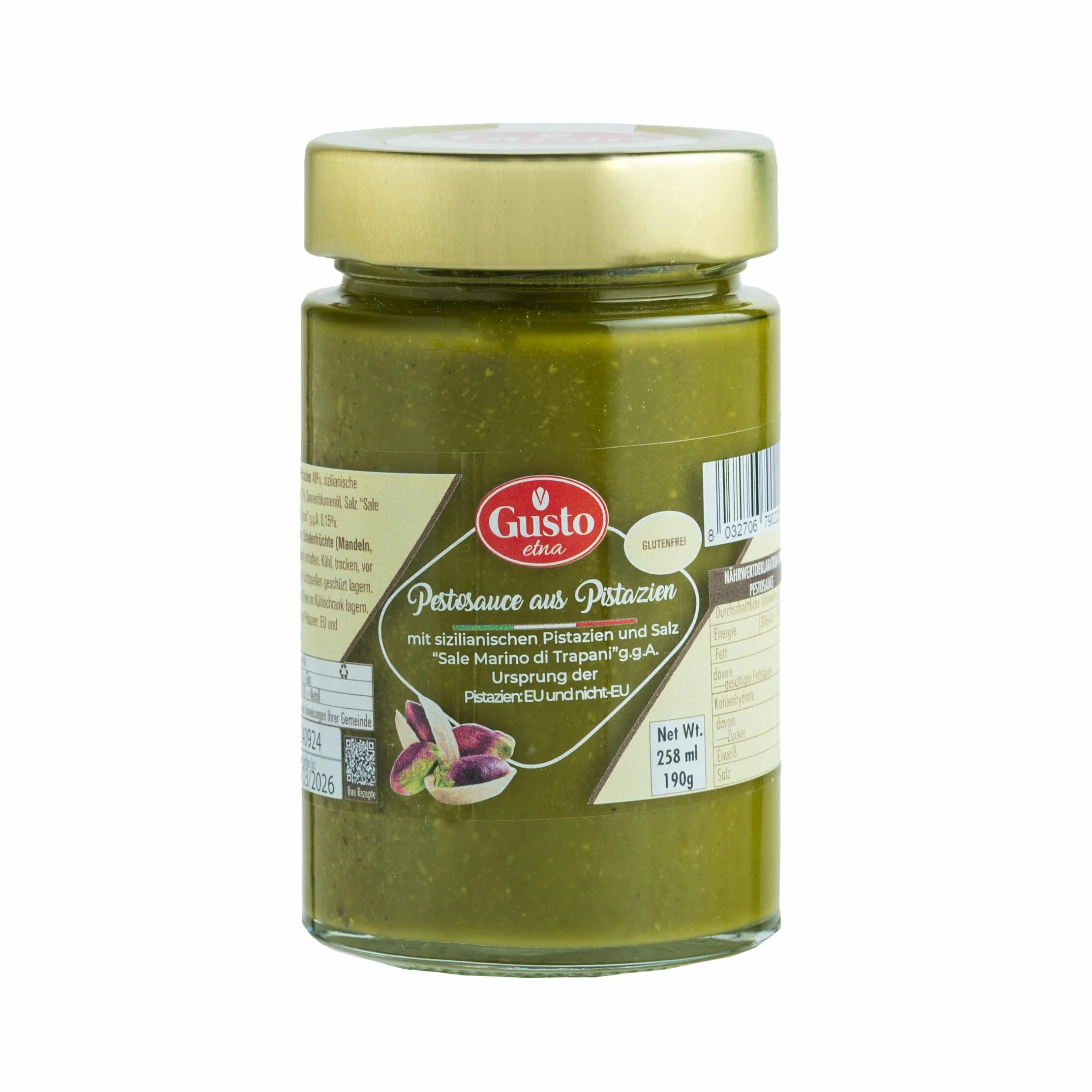 Gusto Etna pesto pistacjowe 190g wytrawne włoskie