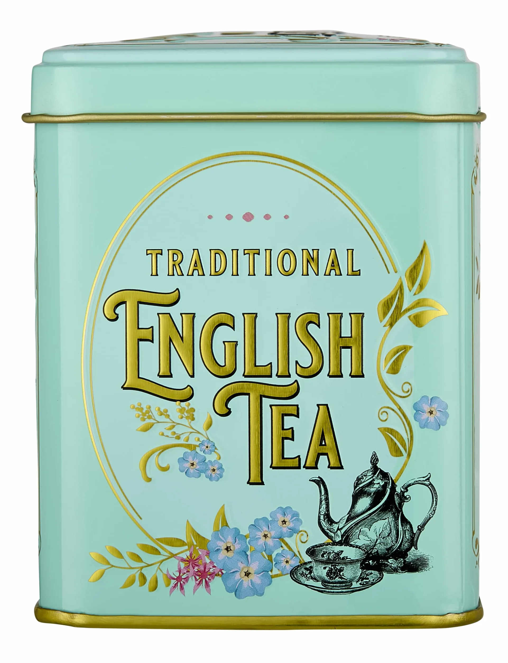 New English Teas Vintage wiktoriańska puszka na herbatę z 40 angielskimi saszetkami do herbaty na śniadanie