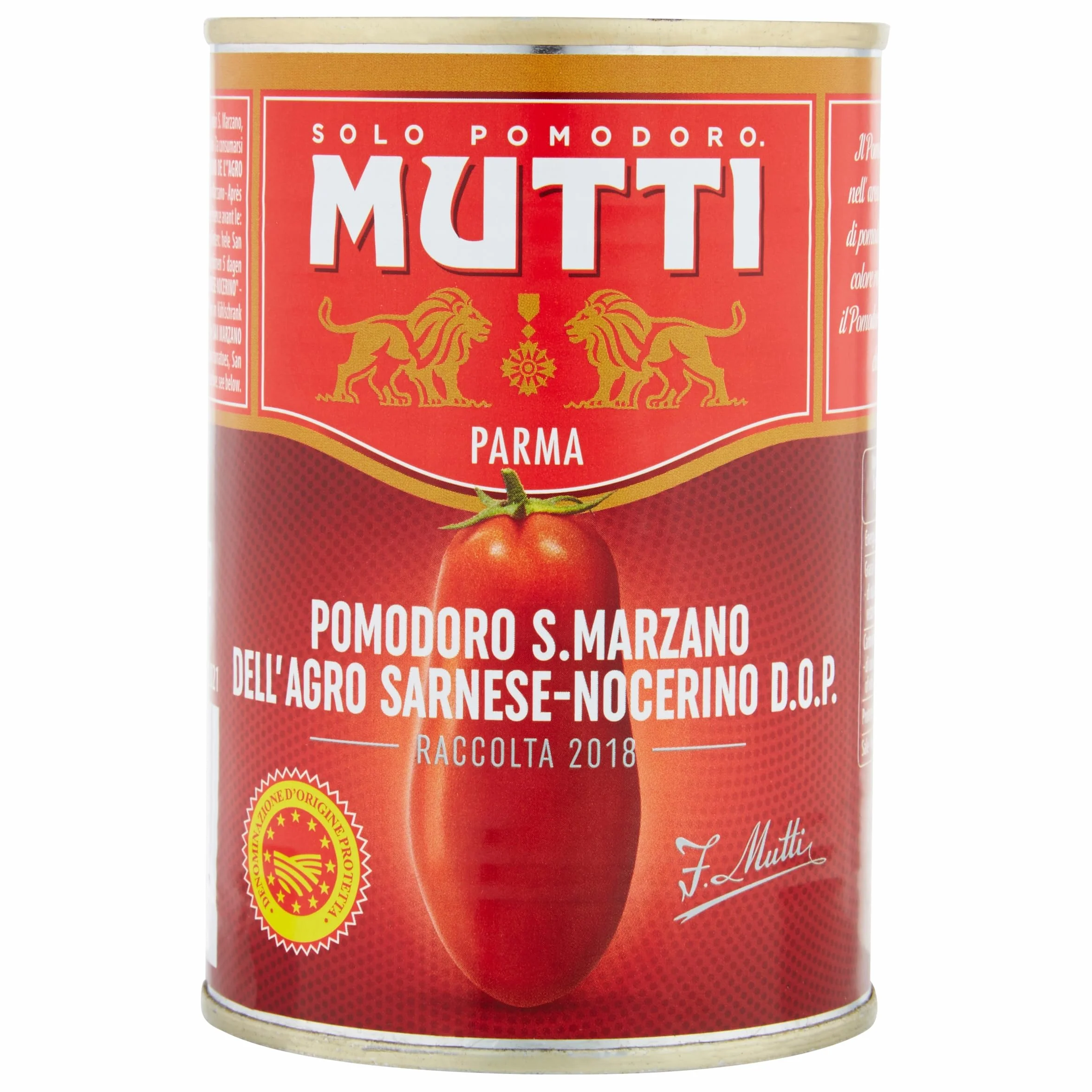 Pomidory San Marzano 400g DOP Mutti pelati całe obrane włoskie bez skóry