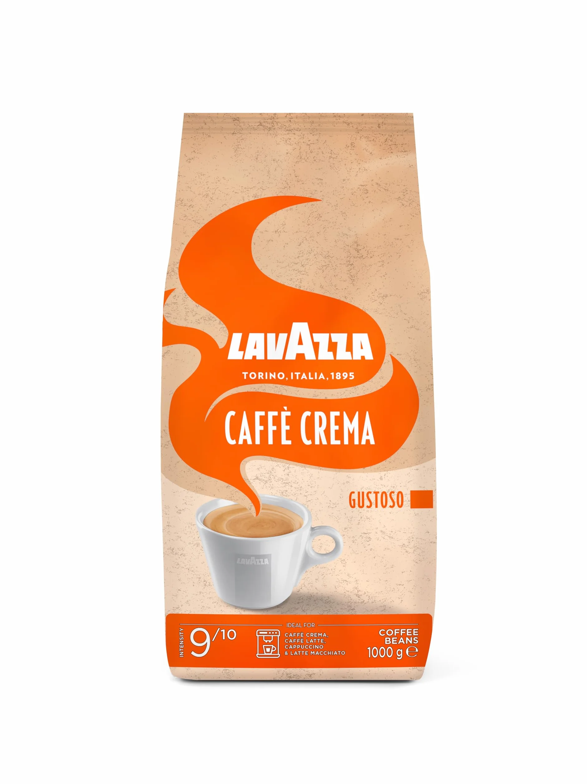 Lavazza Caffè Crema Ziarna Kawy Crema Gustoso 1 kg