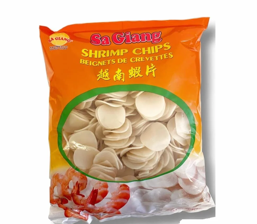 Sa Giang Surowe chipsy o smaku krewetkowym 1 opakowanie x 1 kg 1000 g