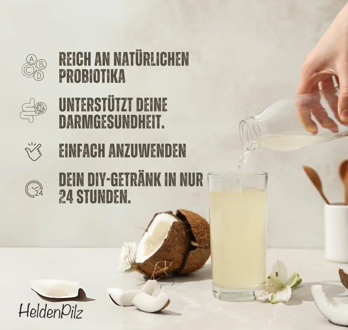 HeldenPilz zestaw startowy organicznego kefiru wodnego 30 g