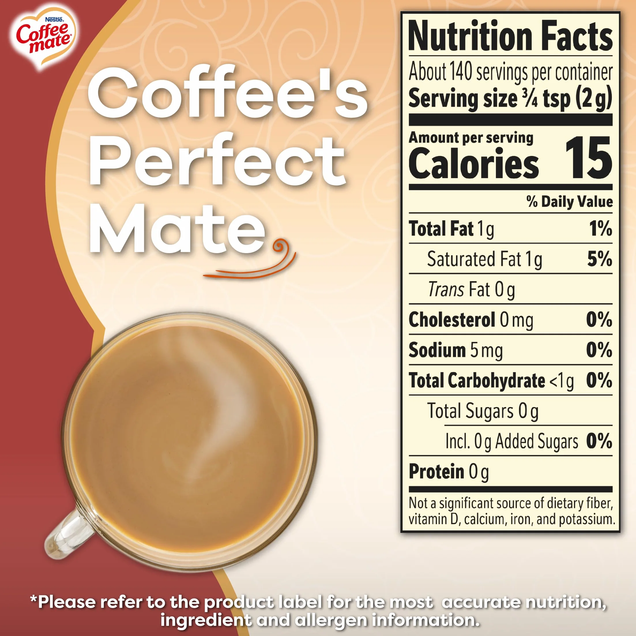 Nestle Coffee-Mate Vanilla Caramel Sugar Free, 1 opakowanie (1 x opakowanie 289 g)