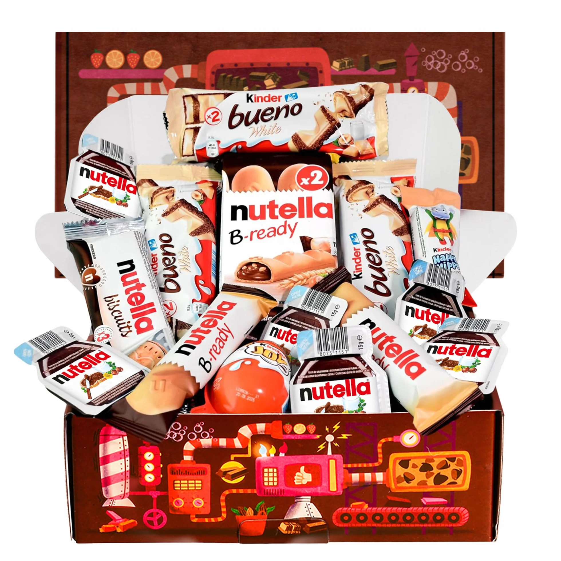 Kinder Bueno White Happy Hippo Kinder Joy Oreo Pudełko prezentowe z czekoladą na urodziny dla dzieci pary