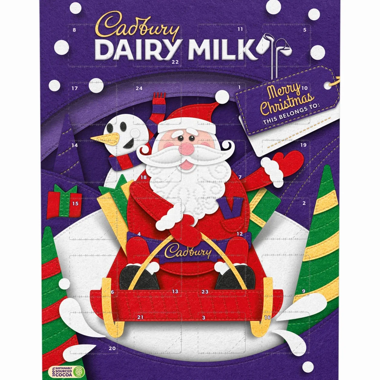 Kalendarz adwentowy Dairy Milk Cadbury