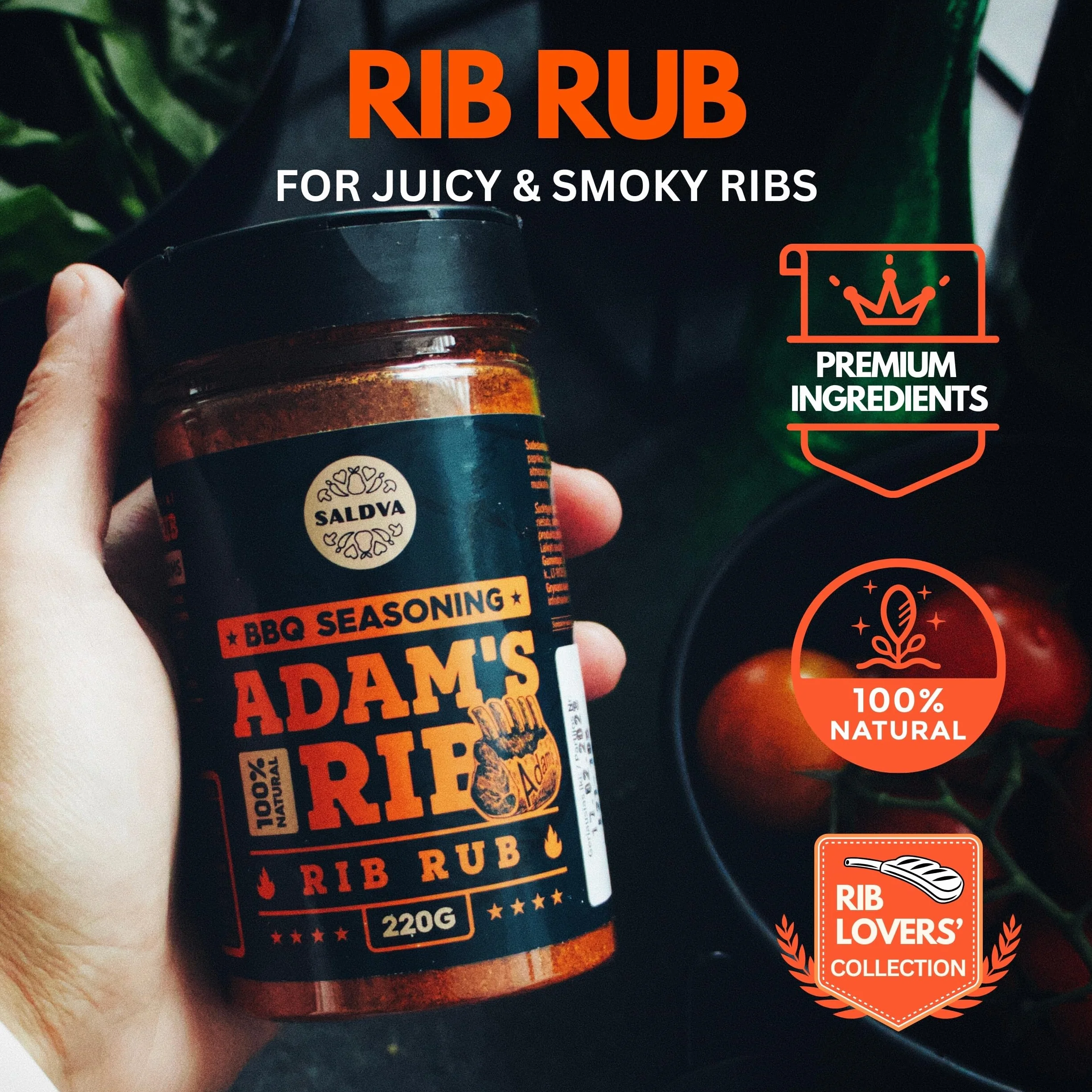 Zestaw przypraw BBQ Meat Lovers Holy Cow Sweet Texas Adam's Ribs 3 szt. naturalne