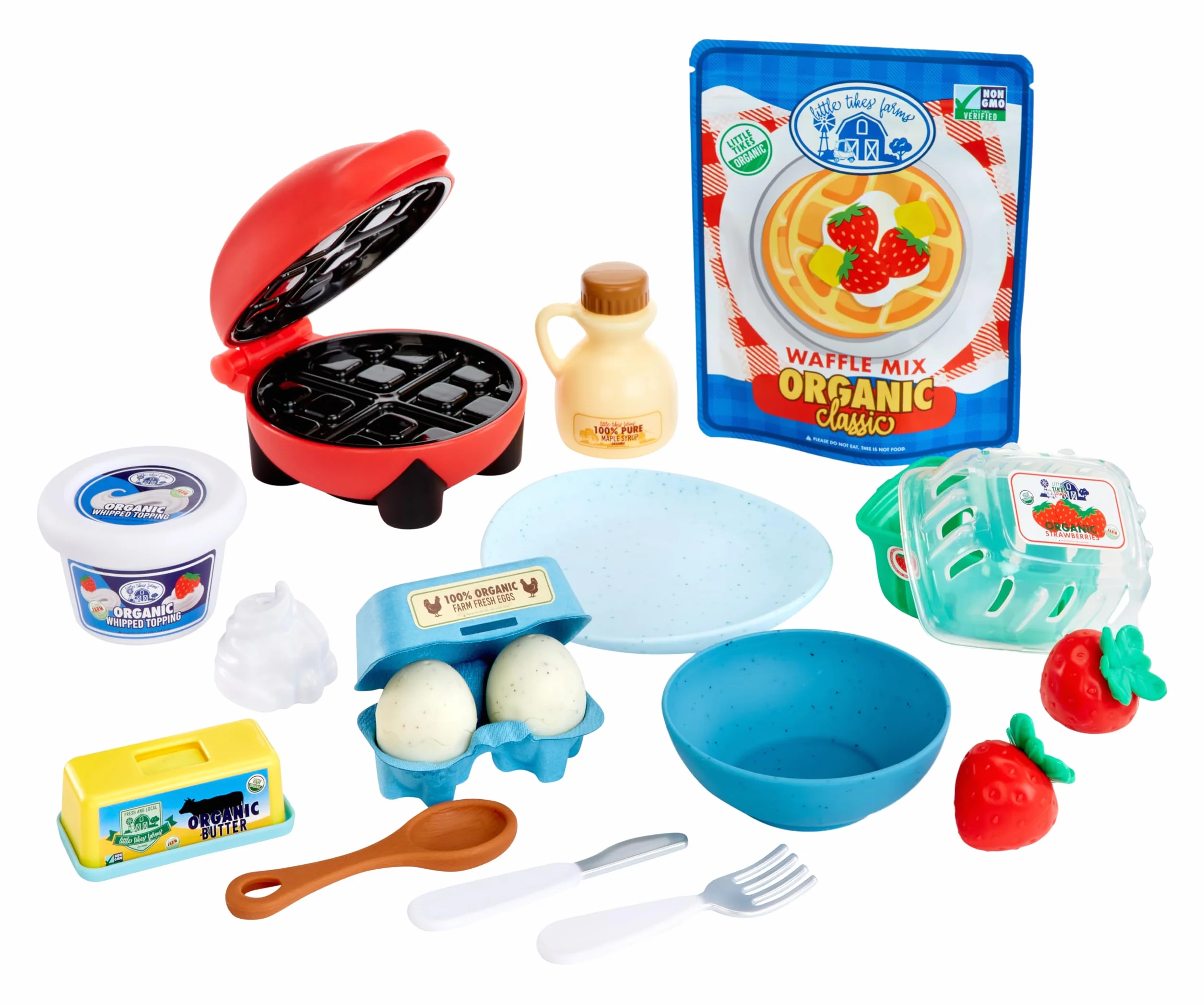 Little Tikes Creative Chefs Waffle Kit Zestaw Piasku do Zabawy 18 Akcesoriów dla Dzieci 3+