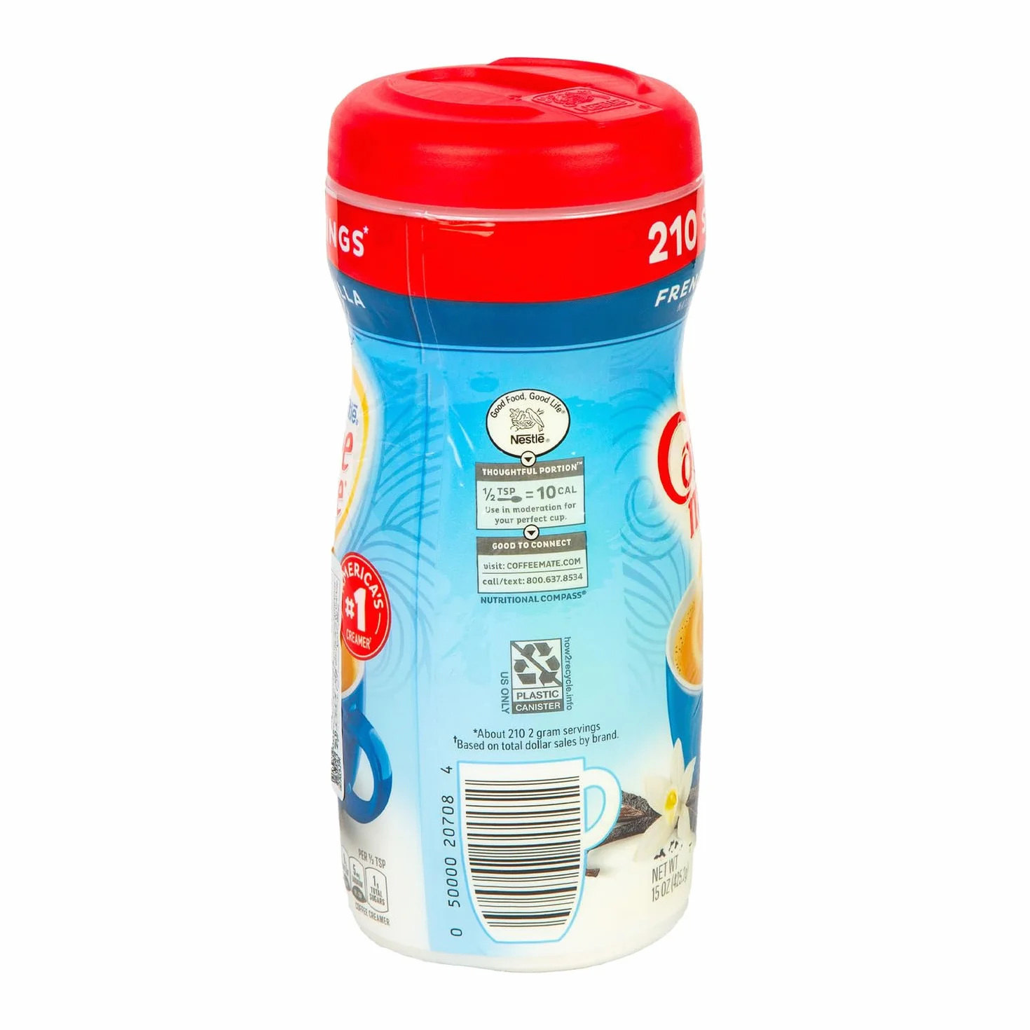 Coffee-Mate Francuski Krem Do Kawy Waniliowej W Proszku, 15 uncji, Opakowanie 3 szt.