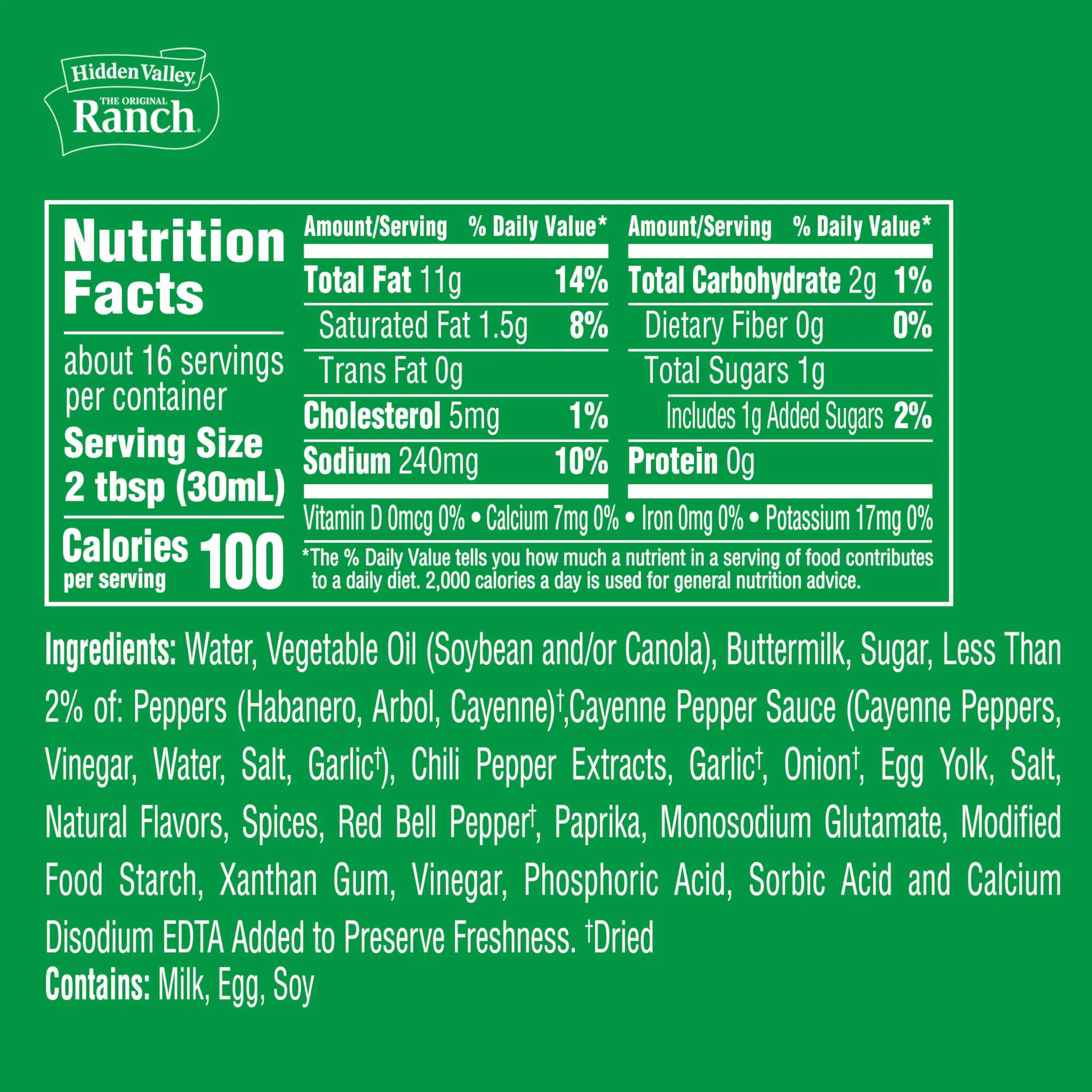 Hidden Valley Ranch Spicy Dressing 473ml