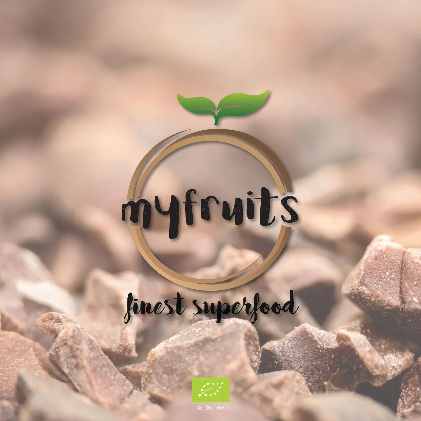myfruits Bio Nibs kakao, 450 g, ziarna kakaowe bez dodatków, bez cukru, delikatnie prażone dla uzyskania czekoladowego smaku, do pieczenia lub musli