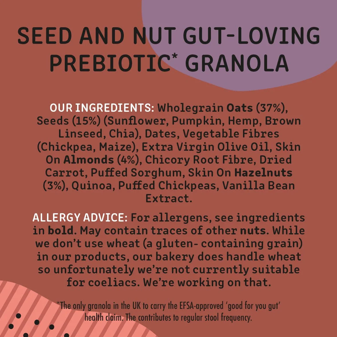 Bio&Me Super seedy and Nutty Granola wegańska bez dodatku cukru 360 g