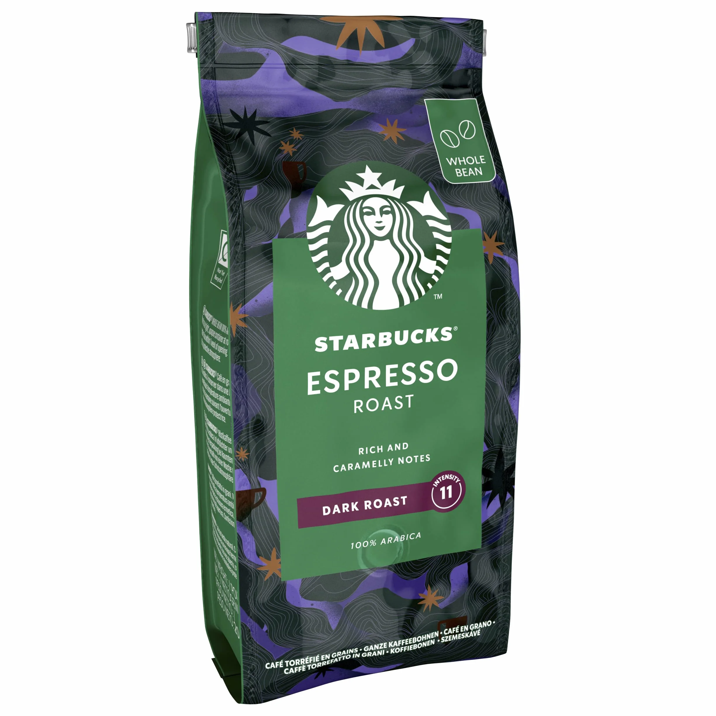 STARBUCKS Espresso Roast Kawa Ziarnista 200g Zestaw 6 sztuk