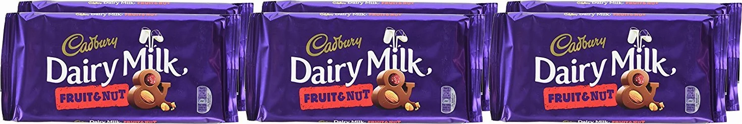 Cadbury Mleko mleczne z owoców i orzechów 200 g (opakowanie 6 szt.)