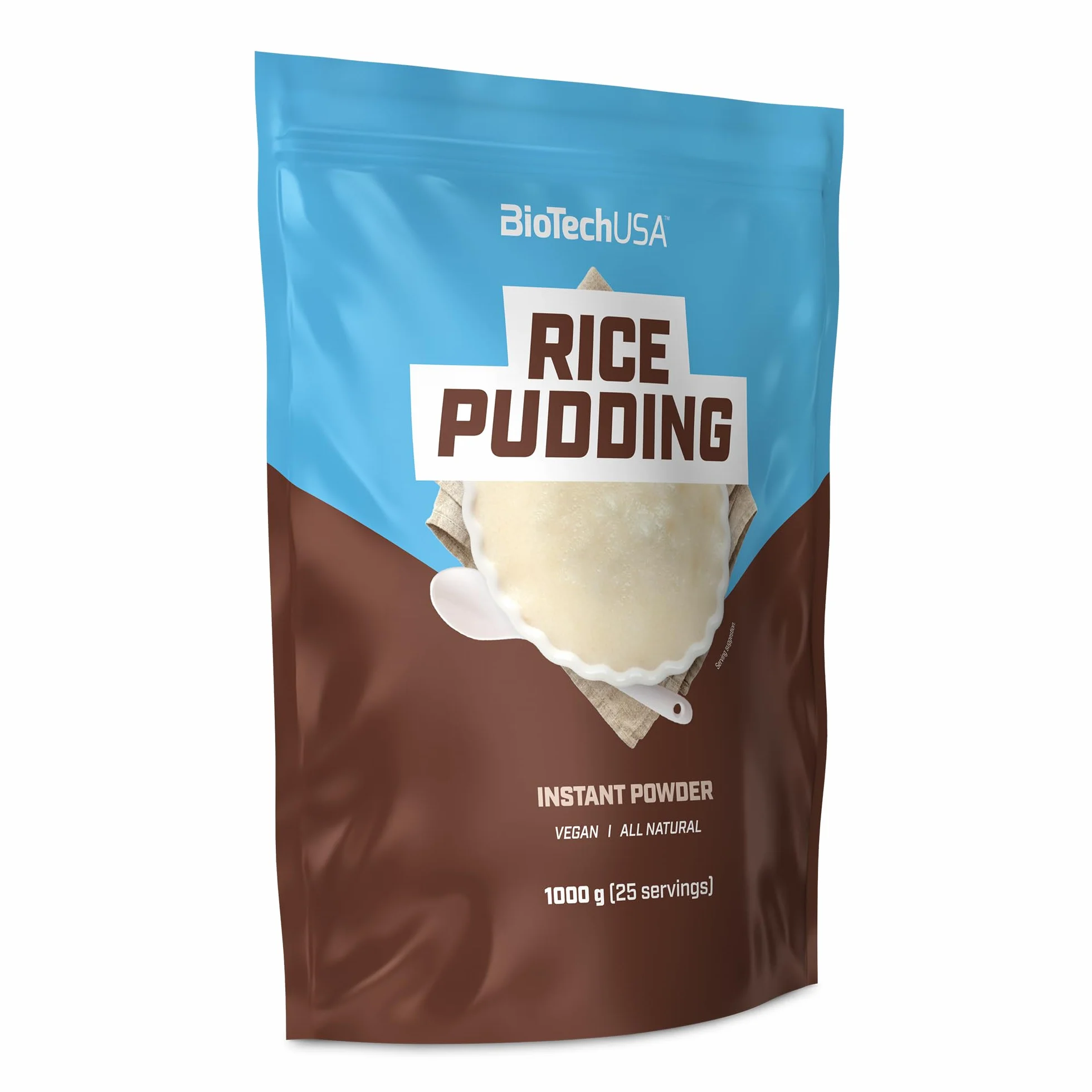 BioTechUSA Rice Pudding | błyskawiczny pudding ryżowy w proszku | wegański | całkowicie naturalny, 1000 g, Bezsmakowy
